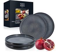 Moritz & Moritz 4x Piatti Ceramica 21,5 cm - Set di Piattini Dessert in gres come piatto da dessert, piatto per torte, piatto per la colazione - Set di stoviglie da servire