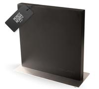 Moritz & Moritz Blocco portacoltelli magnetico nero - Portacoltelli magnetico con forte tenuta - Stabile Portacoltelli per cucina, moderno e salvaspazio - Ceppo portacoltelli senza coltello