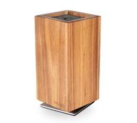 Moritz & Moritz Ceppo magnetico per coltelli senza coltelli in legno di acacia, girevole a 360°, porta coltelli magnetico, senza attrezzo, organizer da cucina 2 in 1 per coltelli e utensili da cucina