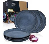 Moritz & Moritz Set di 6 piatti da dessert blu - Piatto per 6 persone - Porcellana lavabile in lavastoviglie e microonde