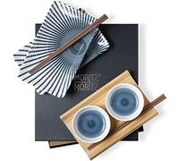 Moritz & Moritz Set di stoviglie da sushi per 2 persone - 10 pezzi - Servizio da sushi con 2x piatti da sushi, ciotole per salse e bacchette