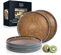 Moritz & Moritz SOLID - Set di 4 piatti piani da 26 cm, in gres porcellanato