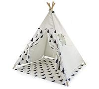 Moritz & Moritz Tenda Indiani Bambini - Tenda Teepee Bambini - con Pavimento e Finestra - Teepee per Casa e Giardino (Modello con Alberi)