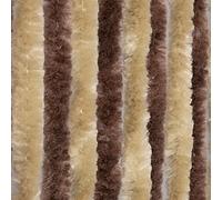 Moritz Tenda a frange in ciniglia 56 x 185 cm marrone beige tenda per porta come protezione dalle mosche e protezione dagli insetti per campeggio roulotte