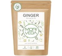 MoriVeda® - Tè alla moringa 100% naturale e vegano (miscela di foglie di moringa, mela, cannella, melograno, zenzero, menta). Prodotto di qualità (20 bustine di Moringa Ginger)