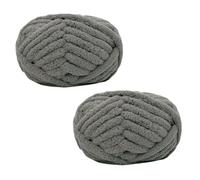 Morkite 2 pezzi di filato a maglia grossolana per coperte, maglia a mano, super morbido, grande coperta jumbo, lana spessa