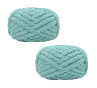 Morkite 2 pezzi di filato a maglia grossolana per coperte, maglia a mano, super morbido, grande coperta jumbo, lana spessa