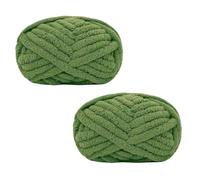 Morkite 2 pezzi di filato a maglia grossolana per coperte, maglia a mano, super morbido, grande coperta jumbo, lana spessa