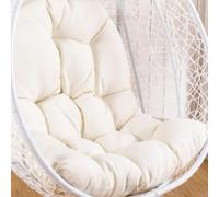 Morkite Cuscino per Sedia a Forma di Uovo,Cuscino per Poltrona sospesa,Cuscino per Sedia in Rattan,Cuscino Integrato,Varie opzioni di Colore,Adatto per Giardini Esterni, altalene Interne, divani