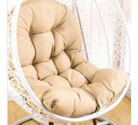 Morkite Cuscino per Sedia a Forma di Uovo,Cuscino per Poltrona sospesa,Cuscino per Sedia in Rattan,Cuscino Integrato,Varie opzioni di Colore,Adatto per Giardini Esterni, altalene Interne, divani