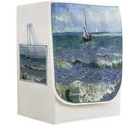 Morkite Pittura Copertura Lavatrice per Esterno per Lavatrici e Asciugatrice, Copri Lavatrice Esterni, Impermeabile Antipolvere Coprilavatrice da Esterno con Aperture Frontali Protezione Solare