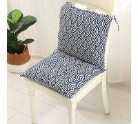 Morkite Set di 2 cuscini per sedia con schienale, schienale con cinghie, cuscino per schienale basso, sedia da giardino, cuscino per sedia/panche in casa e giardino (40 x 80 cm
