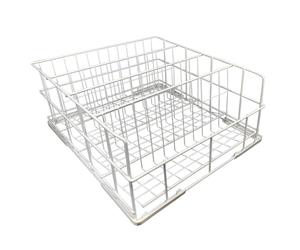 Morleos Cestello per lavare bicchieri, 400 x 400 mm, 4 file, prodotto in UE, cestino per bicchieri per gastronomia, qualità professionale per lavastoviglie Gastro