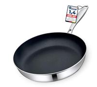 Morleos Padella in ceramica, Ø 32 cm, completamente rivestita, 5 strati, 3 mm, 1,67 kg, per induzione, antiaderente e omelette, senza PFAS e PTFE