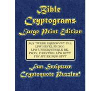 Morlo Designs Bible Cryptograms Large Print Edition (Tascabile)