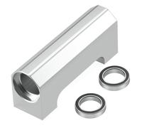 MORLORDY RC Basher Block Centrale Albero di Trasmissione Supporto con 2 Cuscinetti per 1/5 X-MAXX 6S 8S RC Camion Aggiornamento Parte, Argento