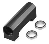 MORLORDY RC Basher Block Centrale Albero di Trasmissione Supporto con 2 Cuscinetti per 1/5 X-MAXX 6S 8S RC Camion Aggiornamento Parte, Nero
