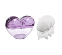 Mormo in silicone 3D amore - resina epossidica e gioielliere | -d - antiaderente a forma di cuore per la fonderia di organizzatore, barattoli decorativi, tazze, specchio