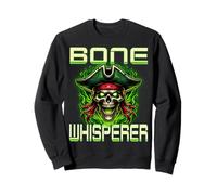 Mormoratore d’Ossa Teschio Pirata Halloween Felpa