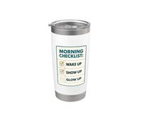 Morning Checklist Mugs7 Pack Afferma Bicchiere termico in acciaio inox doppia parete