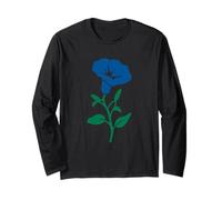 Morning Glory Fiore di Campo Floreale Settembre Nascita Fiore Maglia a Manica