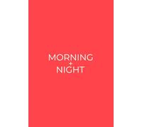 Morning + Night: Simple Daily Tracker For Focus, Habits and Mindful Living | Bright Red