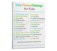 Morning Stretch Poster Yoga Poses Wall-Art Playroom Decor