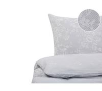 MORNINGSIDE Set Copripiumino Raso di Cotone Grigio 200x220 cm