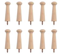 MOROBOR 10 pz Pioli Shaker In Legno, Peg Shaker Da 3.15 pollice con Viti, Rastrelliere per Agitatori In Legno Non Finite per Appendere Vestiti, Cappelli, Asciugamani, Vernice Fai Da Te