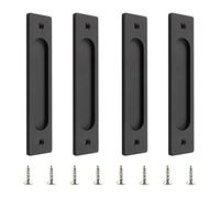 MOROBOR 18cm maniglia per porta scorrevole rettangolare autoadesiva, 4pcs bronzo oro alluminio maniglia piatta senza stampaggio per armadio porta e finestra scorrevole fienile