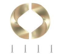 MOROBOR 2 maniglie a mezza luna, a forma di C, maniglia semicircolare decorativa, a doppio foro, in lega di zinco, per armadio, cassetti, mobili