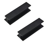 MOROBOR 2 maniglie adesive in lega di alluminio, 80 mm, colore: nero