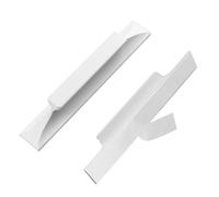 MOROBOR 2 maniglie autoadesive per cassetti e armadi, in lega di alluminio, lunghe maniglie autoadesive per porte, finestre, cassetti (bianco/120 mm)