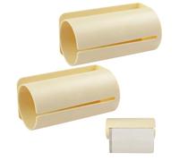 MOROBOR 2 supporti per sacchetti della spazzatura, per sacchetti della spazzatura, piccoli dispenser per sacchetti della spazzatura, da parete, senza trapano, per sacchetti della spesa, bianco crema