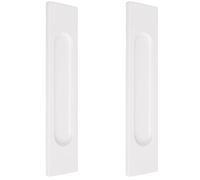 MOROBOR 2 tiranti rettangolari autoadesivi per porte scorrevoli, 18 cm, in lega di alluminio, colore bianco caldo, maniglia senza punzonatura, per porte scorrevoli, finestre, armadi