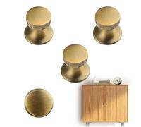 MOROBOR 4 pomelli adesivi solidi per armadietti, creativi, autoadesivi, rotondi, per cassetti, decorativi, sostituibili, in lega di zinco, per porte di armadietti, decorazioni per mobili, colore