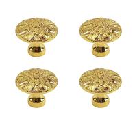 MOROBOR 4 pz Golden Vintage Modello Maniglia, Creative Cabinet Cassetto Tira Multifunzionale Singolo Foro In Lega di Zinco Manopole per Dresser Armadio Porta Mobili/Gold Base e Superficie