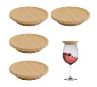 MOROBOR 4 vassoi per bicchieri da vino, antipasti, in legno, per snack, picnic, feste, picnic