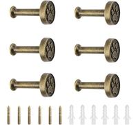MOROBOR 6 ganci da parete con stampa di zampe, ganci antichi per impronte di animali, ganci decorativi vintage resistenti per asciugamani, accappatoi, vestiti, cappelli, borse, chiavi