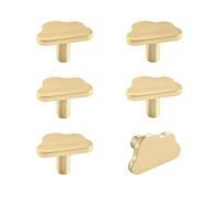 MOROBOR 6 pomelli a forma di nuvola, pomelli creativi per cassetti e armadietti, in lega di zinco, maniglia per mobili a foro singolo, con viti e tubo di espansione, per armadi, cassetti, porte