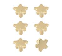 MOROBOR 6 pomelli a forma di stella, pomelli creativi per cassetti e armadietti, in lega di zinco, maniglia per mobili a foro singolo, con viti e tubo di espansione per armadi, cassetti e ante