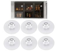 MOROBOR 6 pomelli autoadesivi trasparenti per cassetti, a forma di diamante, senza forature, in acrilico, autoadesivi, per armadietti da cucina, per finestre