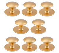 MOROBOR 8 pomelli adesivi per armadietti, pomelli autoadesivi istantanei per armadietti da cucina, cassetti, in acciaio inox, per finestre, armadi, cassetti (oro opaco)