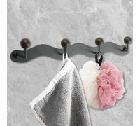 MOROBOR Appendiabiti da parete, 1 confezione da 1 gancio a sfera resistente, appendiabiti decorativo con 4 ganci, gancio in ferro massiccio ispessito, per bagno, soggiorno, camera da letto, ingresso