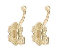 MOROBOR Appendiabiti vintage, 2 ganci da parete rustici antiruggine decorativi resistenti appendiabiti da parete in lega di alluminio doppio gancio per appendere vestiti, cappelli, accappatoi, borse