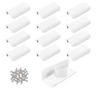 MOROBOR Confezione da 16 maniglie autoadesive per cassetti, in stile moderno, per armadietti, cassetti, armadi, 80 mm, colore: bianco