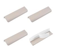 MOROBOR Confezione da 4 maniglie autoadesive per cassetti, in stile moderno, per armadietti, cassetti, armadi, 120 mm, grigio cashmere