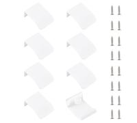 MOROBOR Confezione da 6 maniglie a scomparsa per cassetti, autoadesive, in stile moderno, per armadietti, cassetti, armadi, 30 mm, colore: bianco