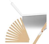 MOROBOR Finiture decorative in legno, 12 pezzi non finiti 3D fai da te verniciabili modanature da parete, modanature per soffitti per casa, armadi, finestre, porte, 35 x 2 cm