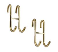 Morobor Ganci per porta in vetro sopra la doccia, 2 ganci per asciugamani da doccia, a forma di S, ganci per asciugamani da bagno senza cornice per porta doccia in vetro
